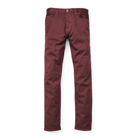 Flint & Tinder 365 Burgundy Slim Fit Pants - Picture 1 of 9